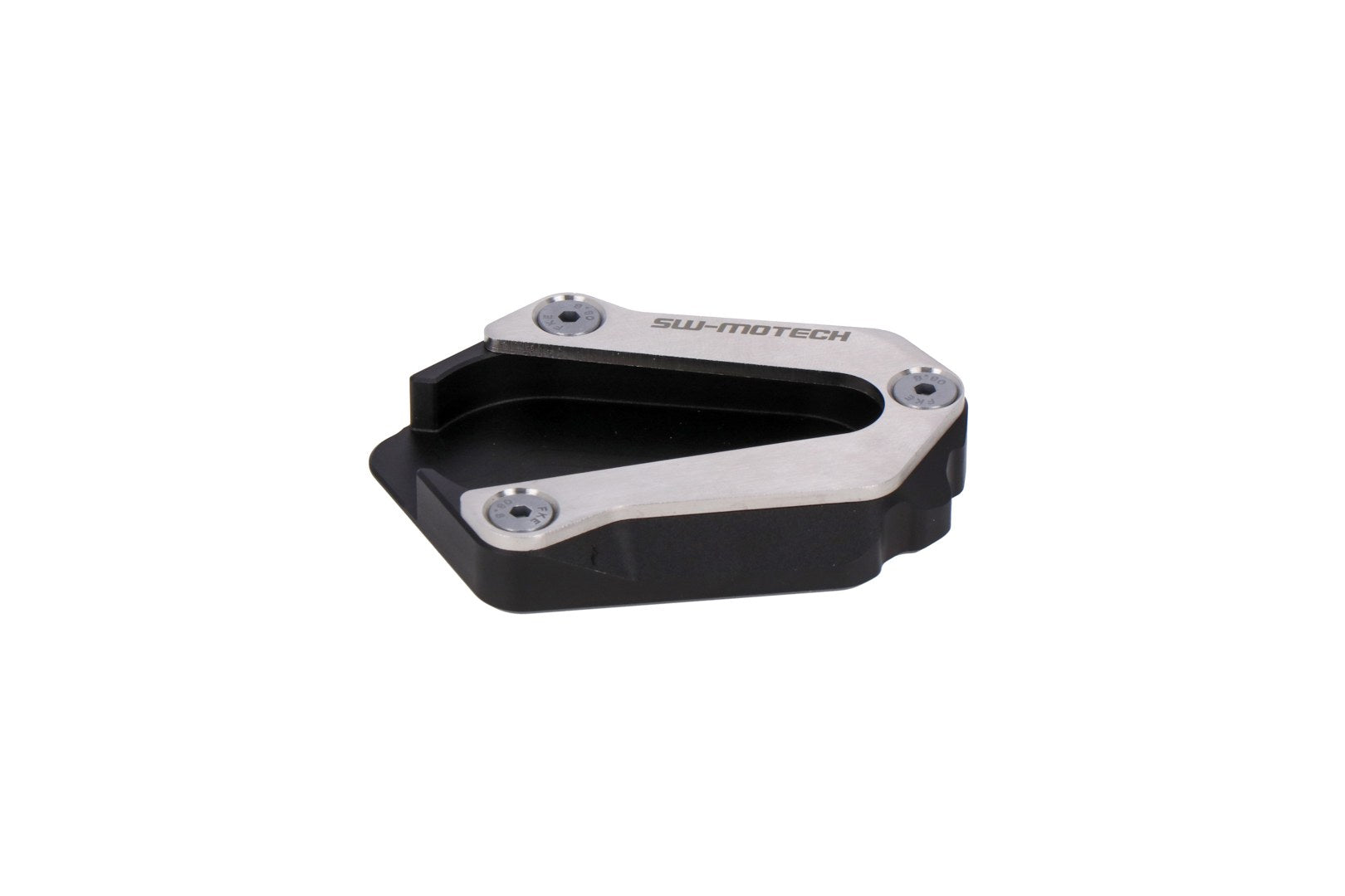 [STS.11.962.10001] Base maggiorata per cavalletto laterale Nero/Argento. Triumph Tiger 900 Rally/Pro.