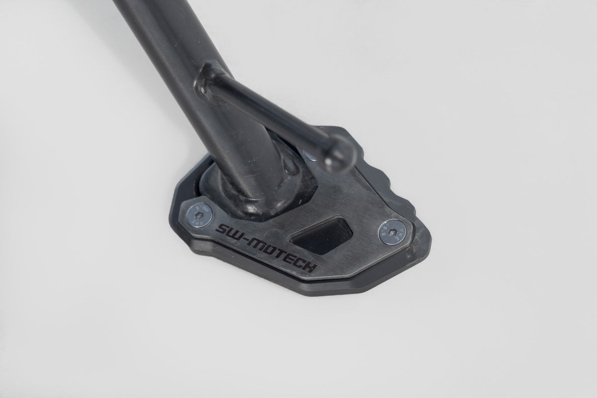 [STS.23.017.10000] Base maggiorata per cavalletto laterale Nero/Argento. Moto Morini X-Cape 650 (21-).