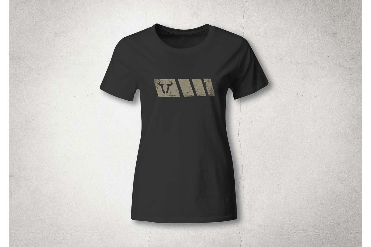 [WER.BKL.010.L.10001] T-Shirt Legend Gear. Nero. Donna. Taglia L.