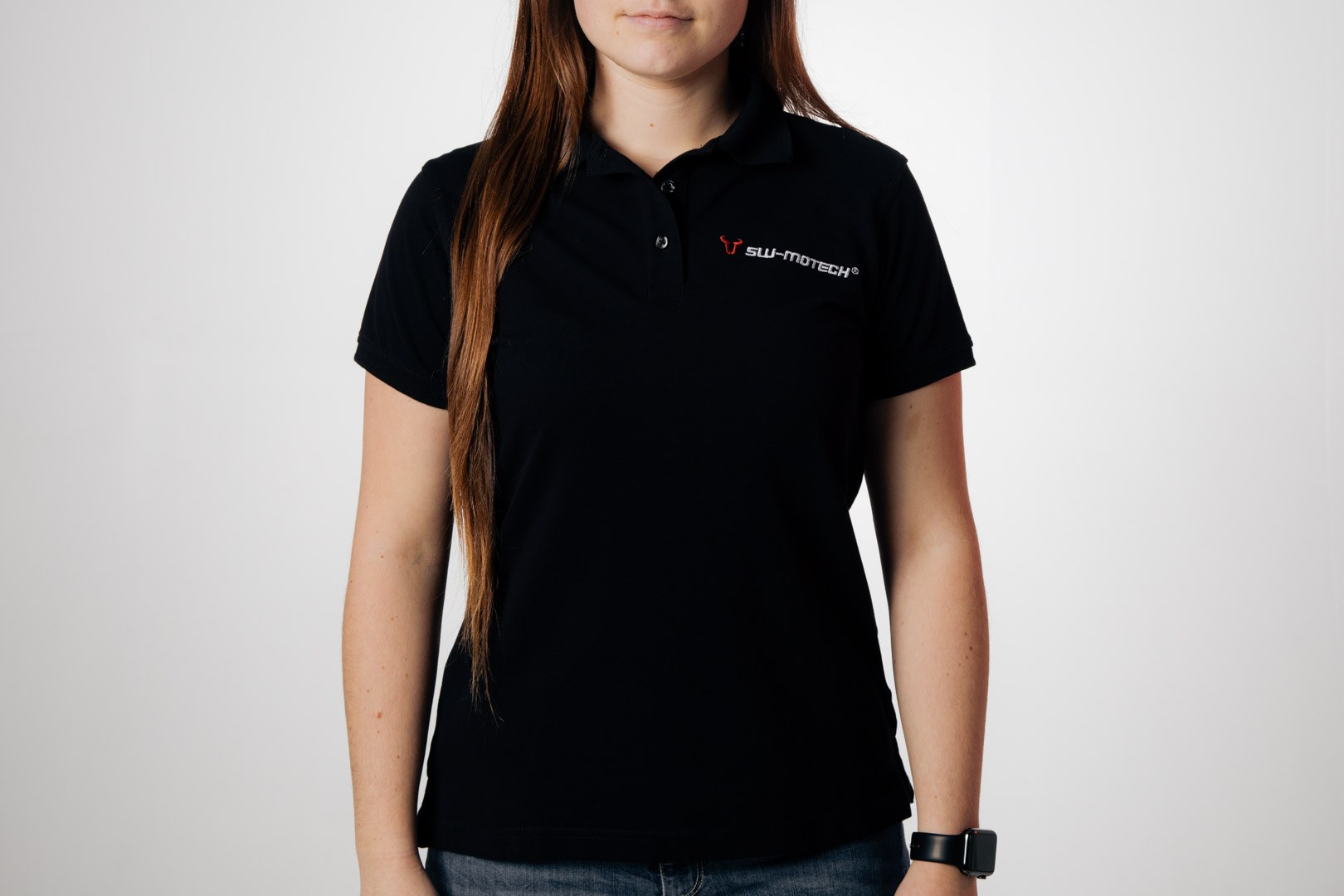 [WER.BKL.028.XL.10000] Polo team Core Line. Nero. Donna. Misura XL.