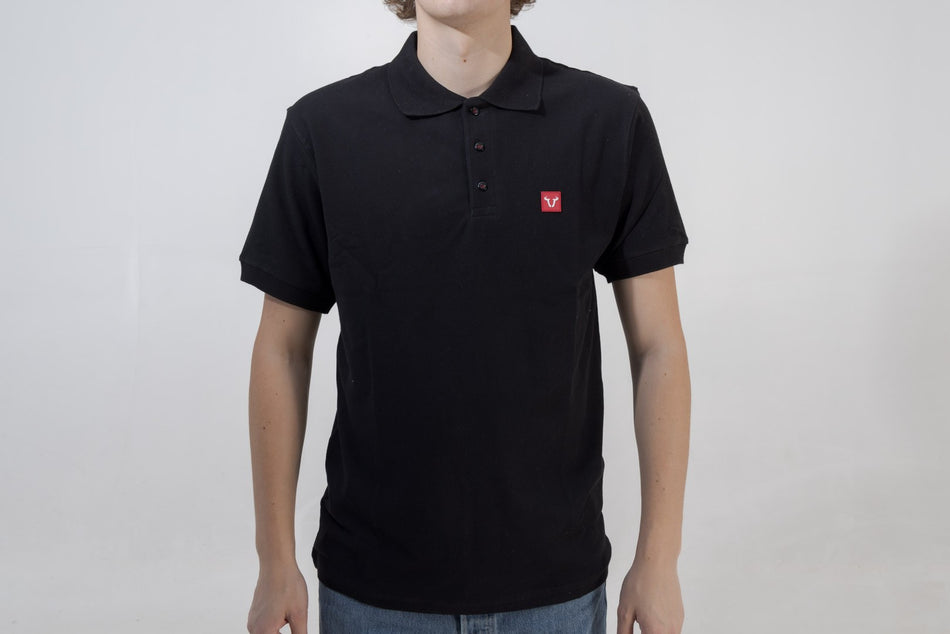 [WER.BKL.031.XL.10000] Polo Core Line. Nero. Da uomo. Taglia XL.