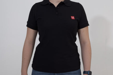 [WER.BKL.032.M.10000] Polo Core Line. Nero. Donna. Misura M.
