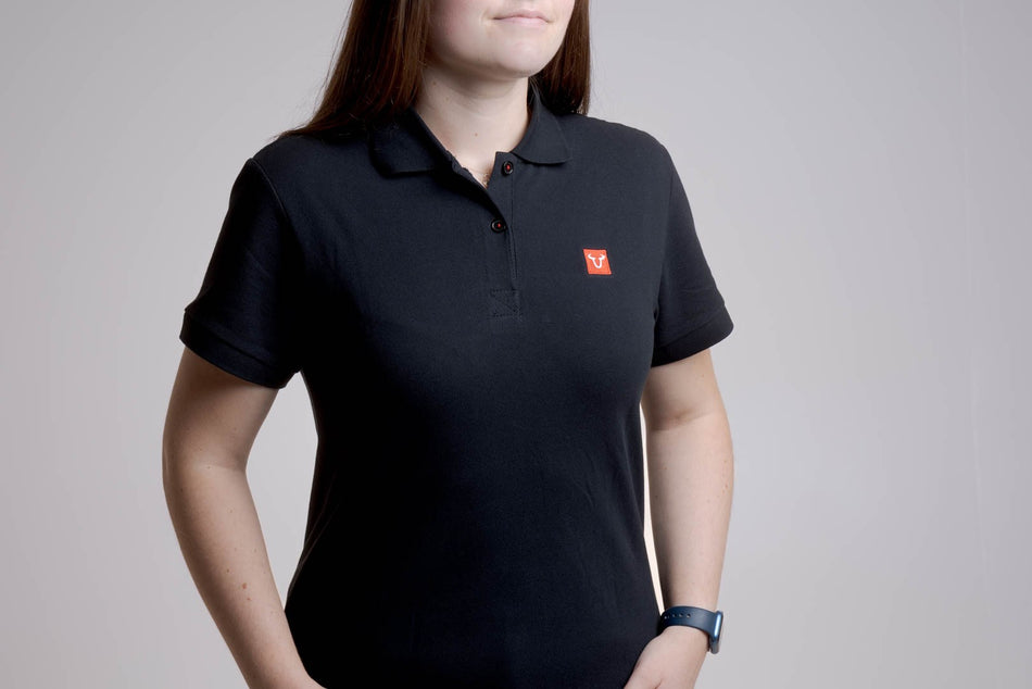 [WER.BKL.032.M.10001] Polo Core Line. Nero. Donna. Taglia M.