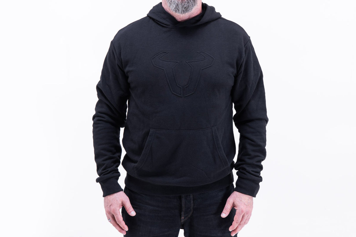 [WER.BKL.033.XXL.10000] Felpa con cappuccio - Black Edition Street Line. Nero. Unisex. Taglia XXL.