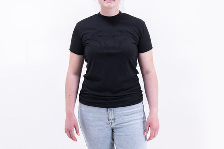 [WER.BKL.035.S.10000] T-shirt da donna - Black Edition Street Line. Nero. Donna. Taglia S