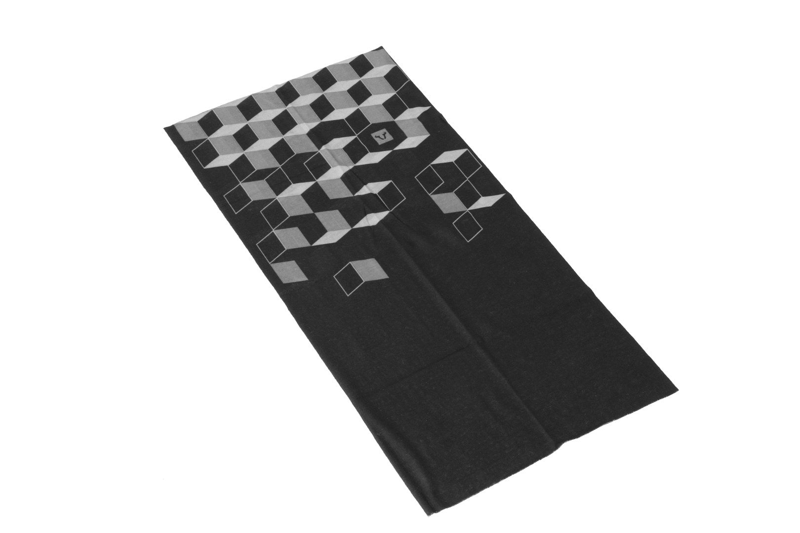 [WER.GIV.023.10003] Scaldacollo 50 x 25 cm. Nero/Grigio. Senza cuciture.