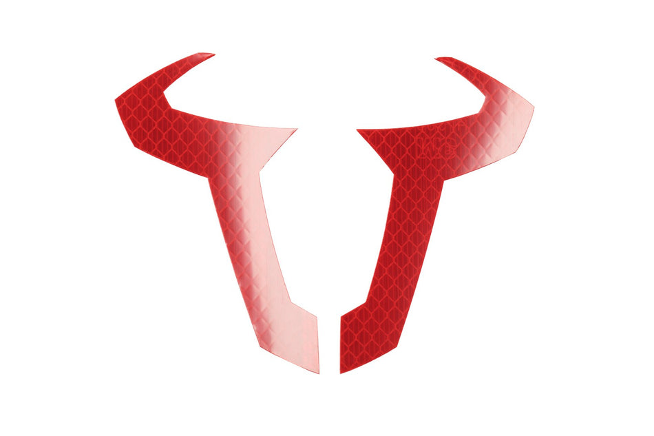 [WER.GIV.031.10000] Toro adesivo SW-MOTECH 130 x 97 mm. Riflettente. Rosso.