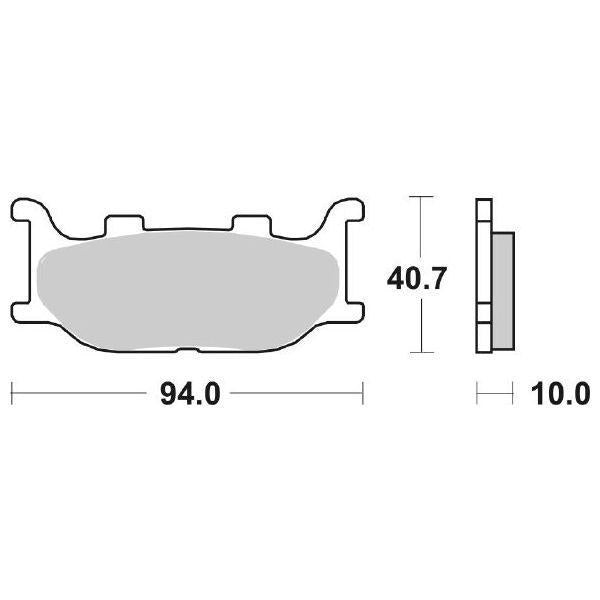 [6566915] SET PASTIGLIE FRENO SBS 691HS