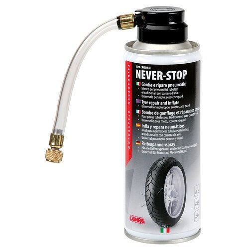 [90050] Never Stop, gonfia e ripara pneumatici - 200 ml