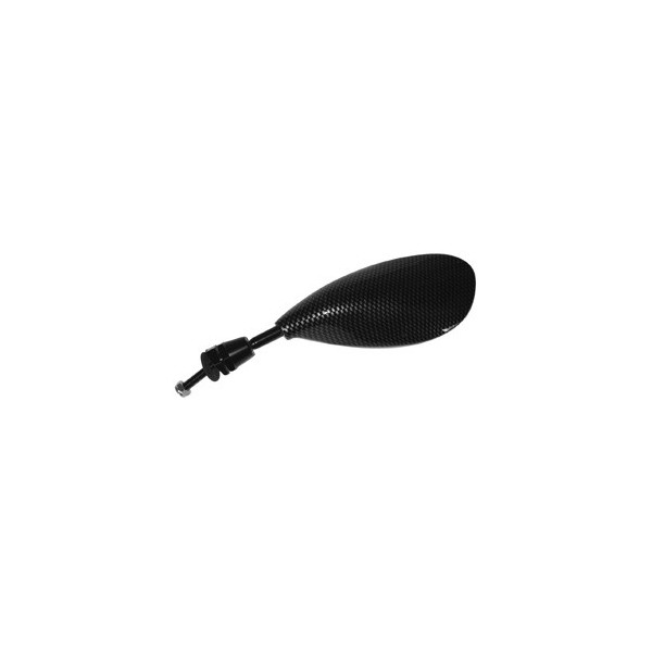 SPECCHIO SPECCHIETTO SX SINISTRO PER MOTO CARBON LOOK OVALE DA CARENA SGR