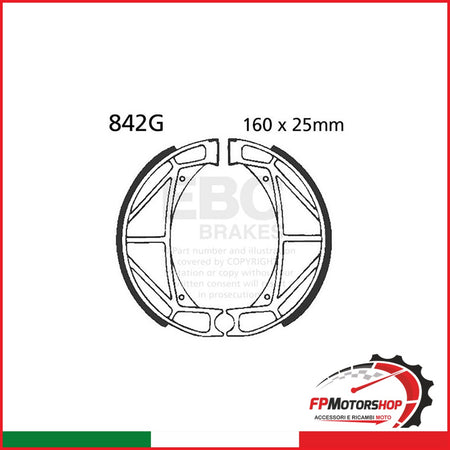 GANASCE CAGIVA SX/SST 250/350 SCANALATE EBC 842G