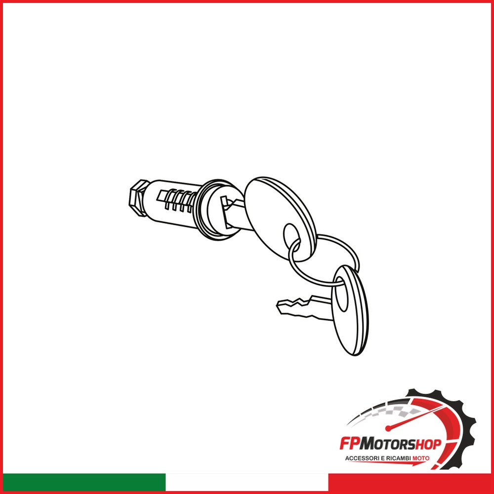 KIT BLOCC.E 2 CHIAVI ROSSEBAULETTO SH48 SH50 SHAD SDC1037 - foto brandizzata