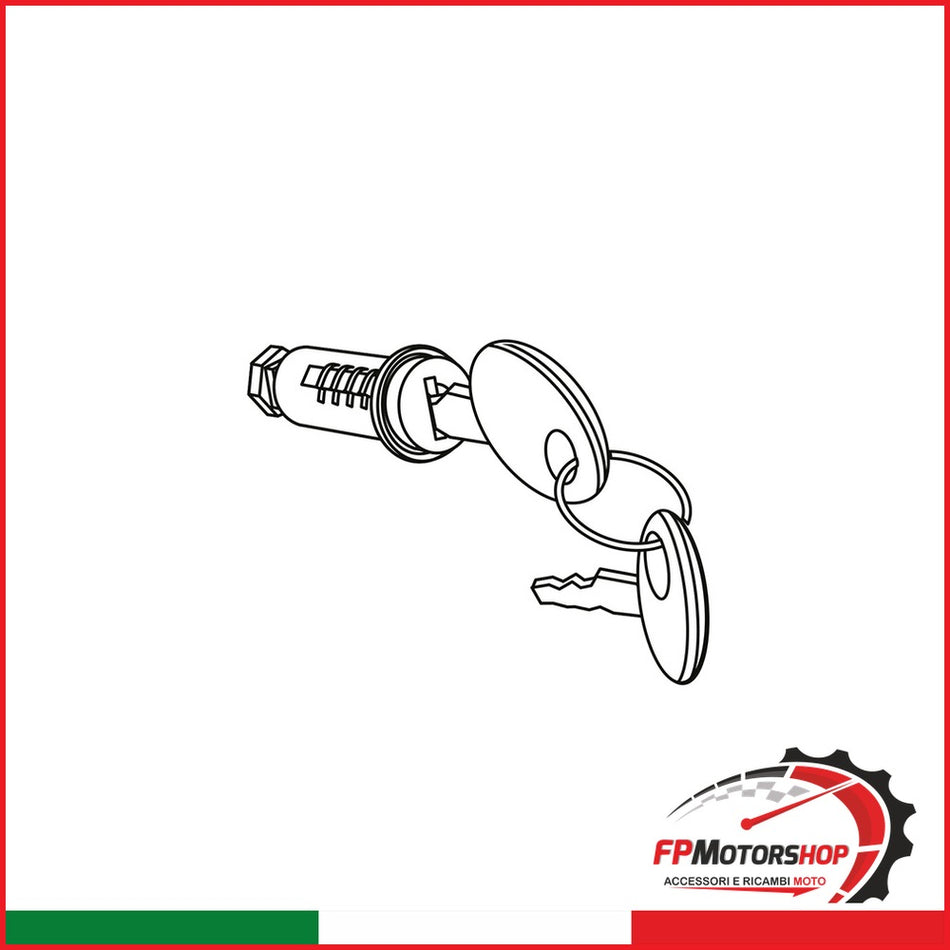 KIT BLOCC.E 2 CHIAVI ROSSEBAULETTO SH48 SH50 SHAD SDC1037 - foto brandizzata