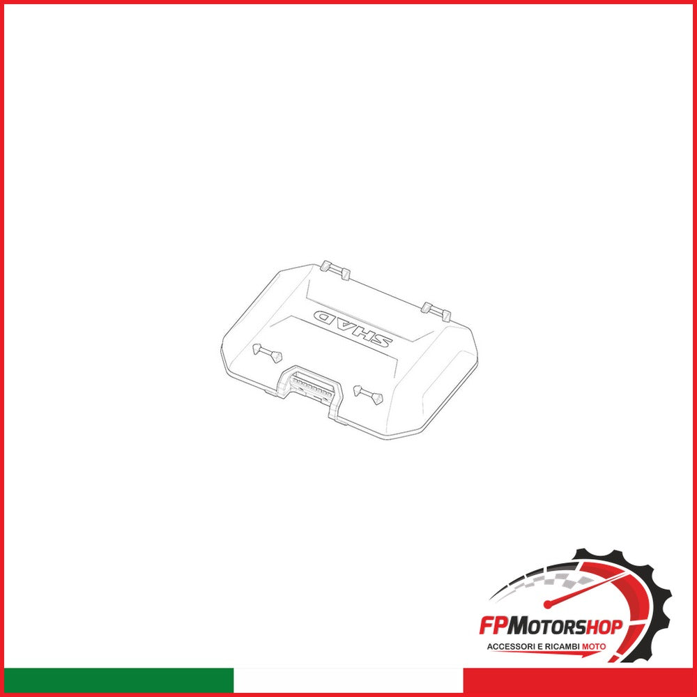 COVER BAULETTO TERRA TR48/TR37ALLUMINIO NERO SHAD SDC1007 - foto brandizzata