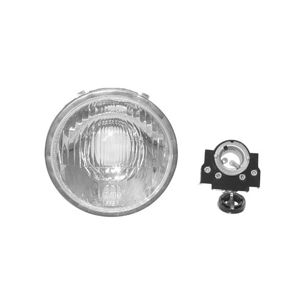 FARO ANTERIORE TONDO 115mm PER PIAGGIO VESPA 125/ET3C/PORTALAMPADA SS SUPER