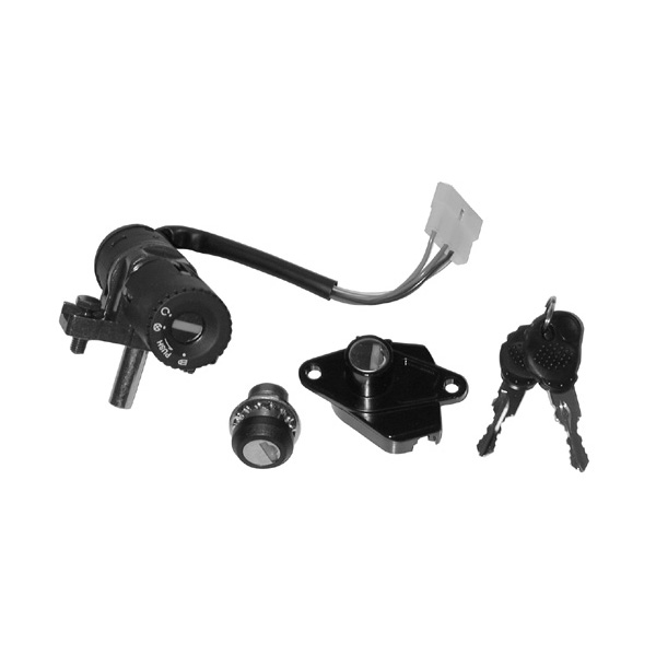 KIT BLOCCASTERZO SERRATURE SELLA PORTAOGGETTI PER APRILIA SR 50 R FACTORY 04>14