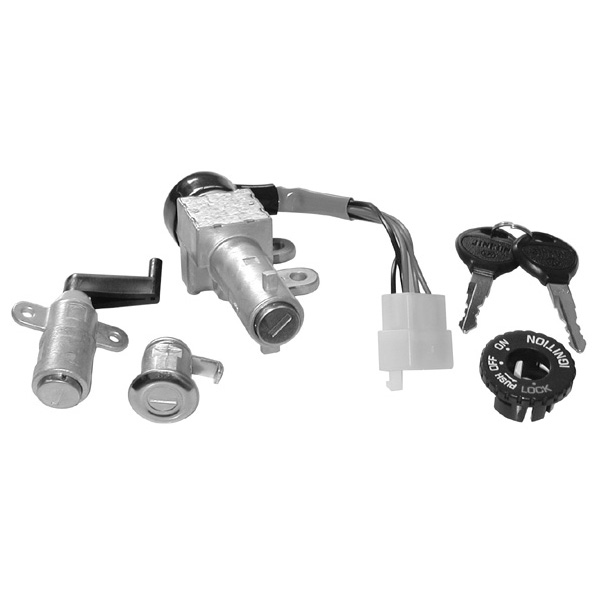 KIT BLOCCASTERZO SERRATURE SELLA BAULETTO PER KYMCO PEOPLE 50/125/150 2T 50