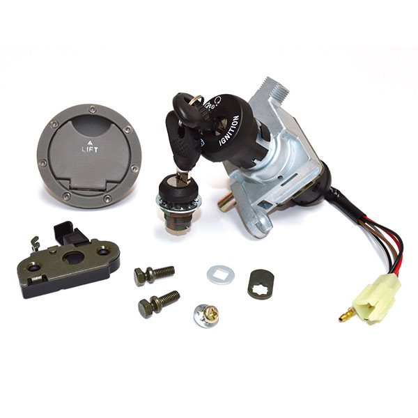 KIT BLOCCASTERZO SERRATURE TAPPO BENZINA BAULETTO PER YAMAHA MBK 50 AEROX/ NITRO