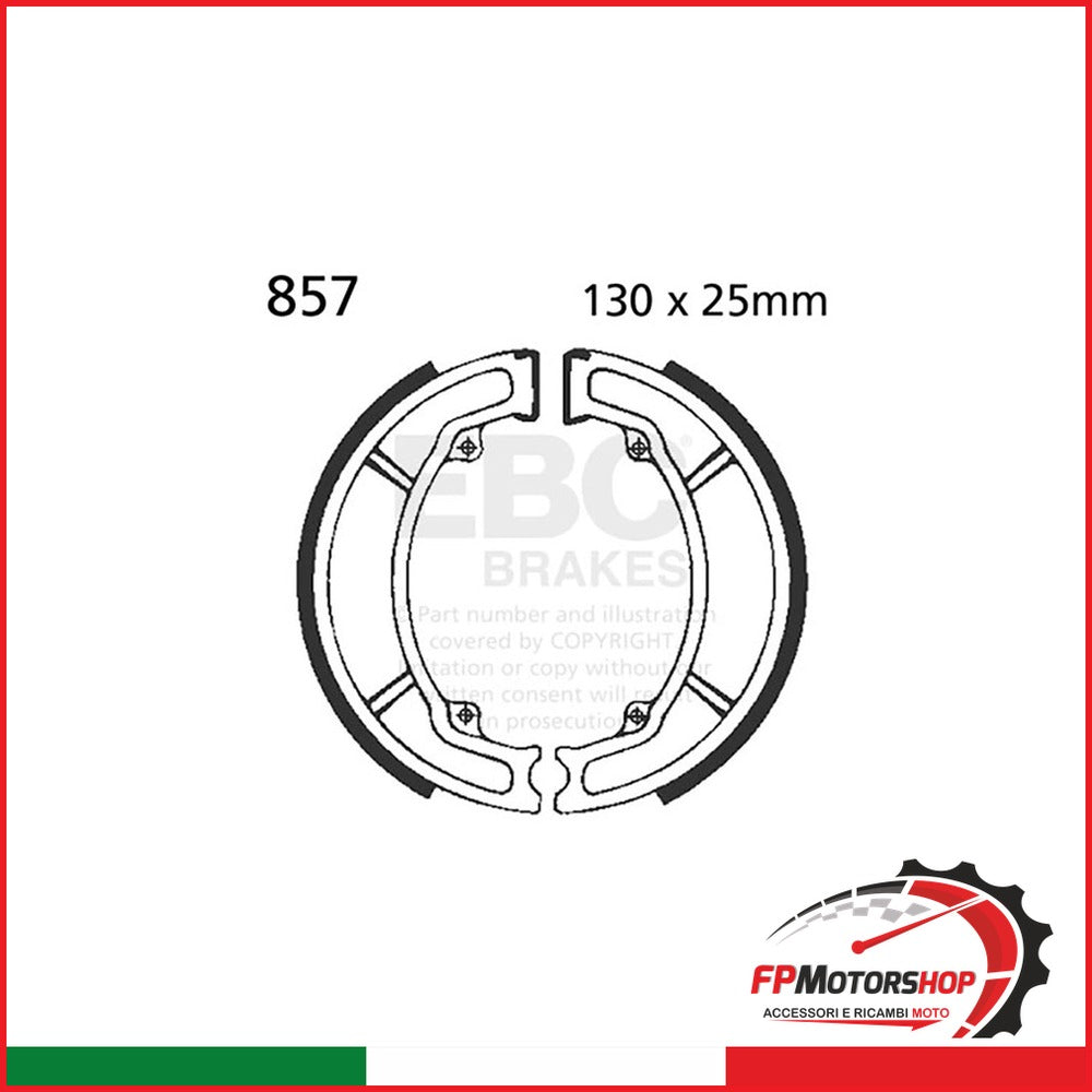 GANASCE PEUGEOT ELYSEO 125/150 99-01 EBC 857 1999-2001