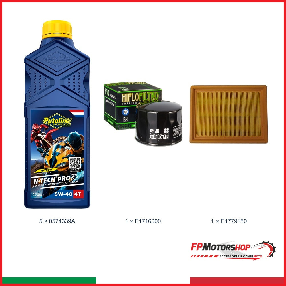 Kit Olio PUTOLINE — PUTOLINE 5w-40 — Olio + entrambi i filtri