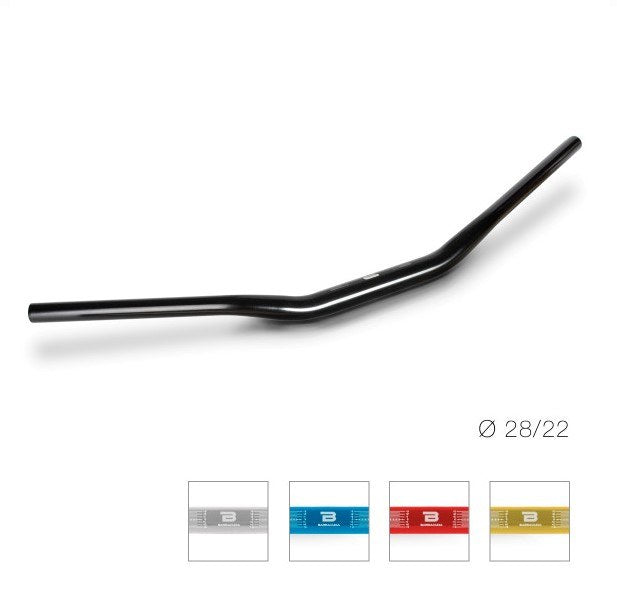 [N1016-28/22N] BARRACUDA MANUBRIO SEZIONE VARIABILE colore: NERO diametro: 28/22