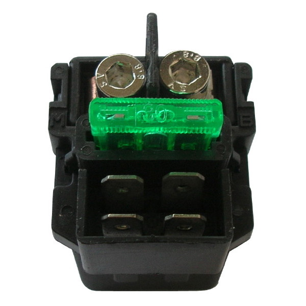 RELE' TELERUTTORE AVVIAMENTO PER MOTO HONDA-YAMAHA 12V 150A C/FUSIBILE 30A SGR