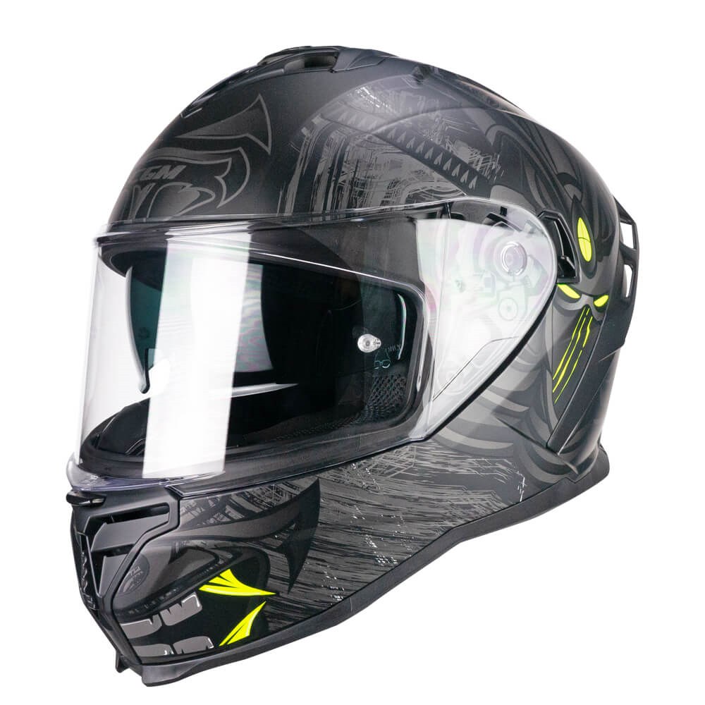 [363S-ALV-19-XL] 363S SHOT NIPPO NERO/GIALLO FLUO OPACO XL