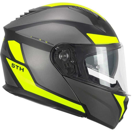[5THG-ALV-19-XS] 5THG FALCON SPORT NERO GIALLO FLUO OPACO XS