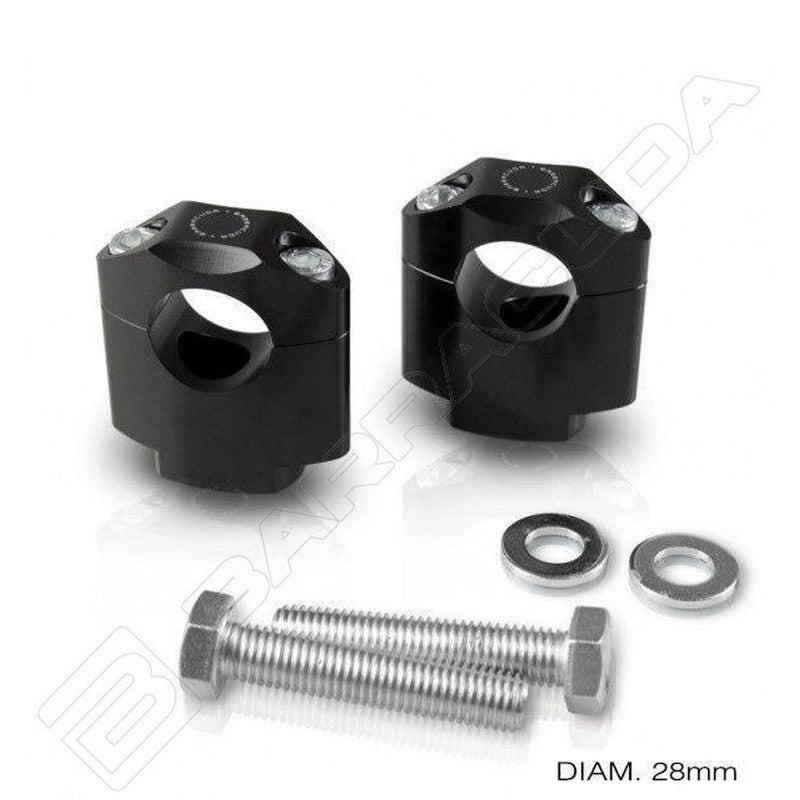[N1017/U] BARRACUDA RISER UNIVERSALI colore: NERO diametro: 28
