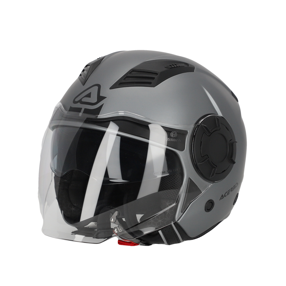CASCO JET ACERBIS VENTO GRIGIO TAGLIA M PER MOTO SCOOTER VESPA UNIVERSALE