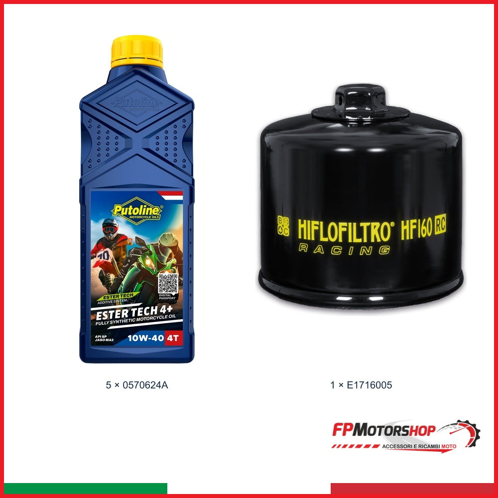 Kit TAGLIANDO BMW — PUTOLINE — PUTOLINE 10w-40 — 5 pz — Olio + filtro olio E1716005