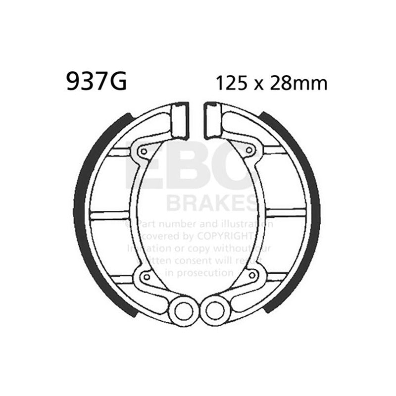 GANASCE HONDA-MONTESA COTA 123 /200/242/349 EBC 937G 84 SCANALATE
