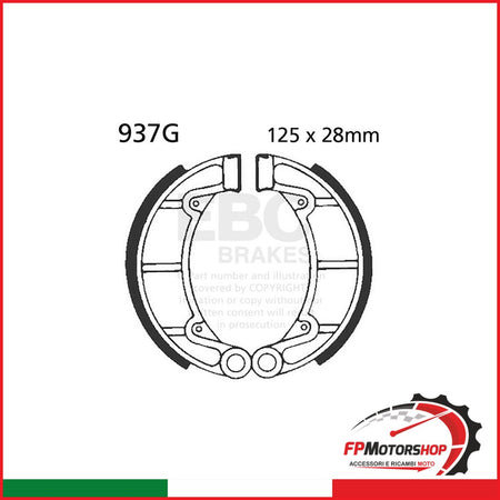 GANASCE HONDA-MONTESA COTA 123 /200/242/349 EBC 937G 84 SCANALATE