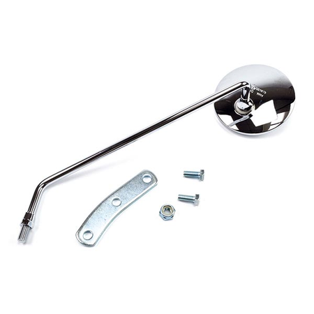 SPECCHIO SPECCHIETTO RETROVISORE CROMATO SX PER MOTO PIAGGIO VESPA 125 PX