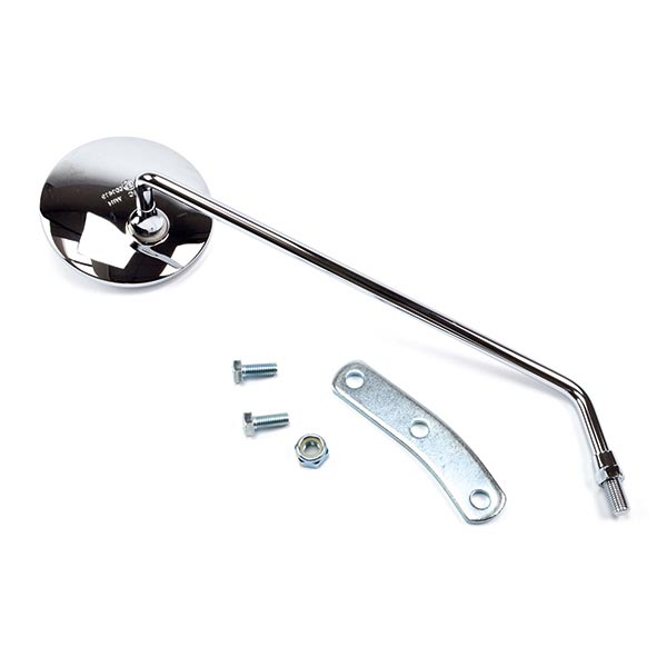 SPECCHIO SPECCHIETTO RETROVISORE CROMATO DX PER MOTO PIAGGIO VESPA 125 PX