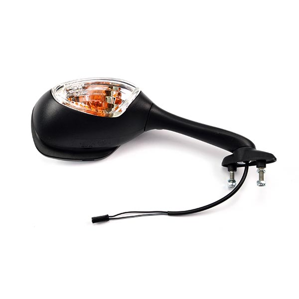 SPECCHIO SPECCHIETTO RETROVISORE NERO DX PER MOTO C/FRECCE SUZUKI GSXR1000
