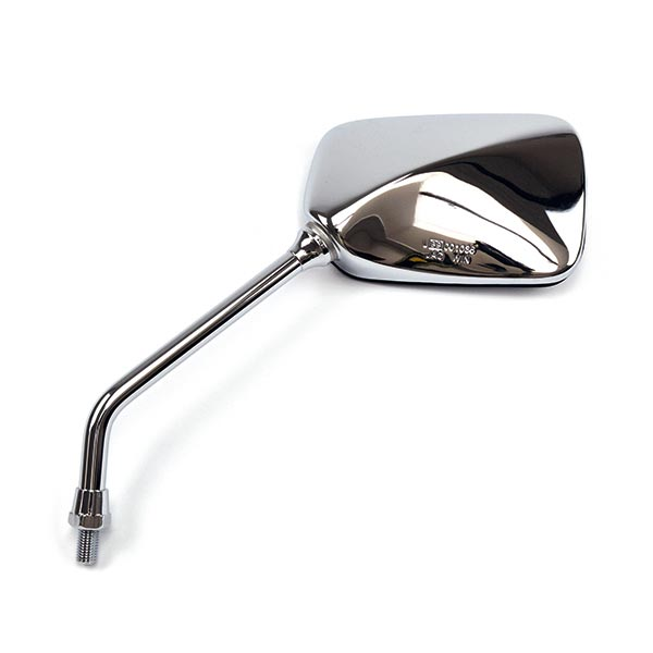 SPECCHIO SPECCHIETTO RETROVISORE CROMATO SX PER MOTO RETTANGOLARE UNIVERSALE