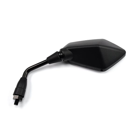 SPECCHIO SPECCHIETTO RETROVISORE NERO SX PER MOTO KAWASAKI Z1000 07>09