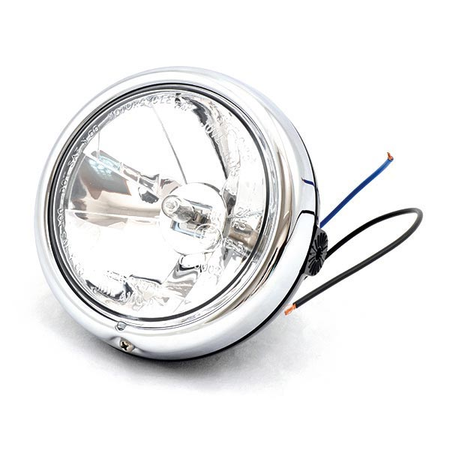 FARO FANALE ANTERIORE TONDO 127mm 12V H3 S/LUCE POSIZIONE PER MOTO UNIVERSALE