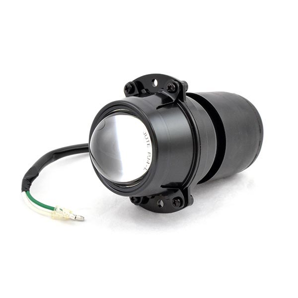 FARO FANALE ANTERIORE ELLISSOIDALE NERO 12V H1 ANABBAGLIANTE PER MOTO SCOOTER