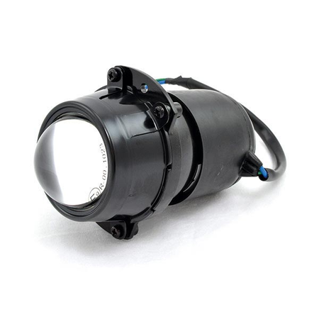 FARO FANALE ANTERIORE ELLISSOIDALE NERO H1 ABBAGLIANTE PER MOTO SCOOTER