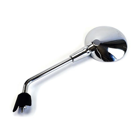 SPECCHIO SPECCHIETTO RETROVISORE HERT CROMATO SX PER SCOOTER VESPA PRIMAVERA 13>
