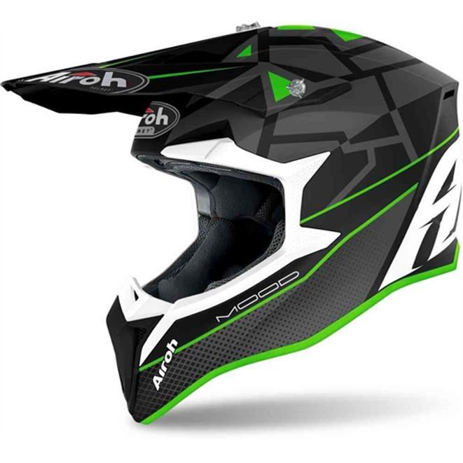 [WRM33-M] AIROH OFF ROAD WRAAP MOOD GREEN MATT M
