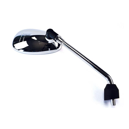 SPECCHIETTO RETROVISORE HERT CROMATO DX PER SCOOTER PIAGGIO CARNABY CRUISER