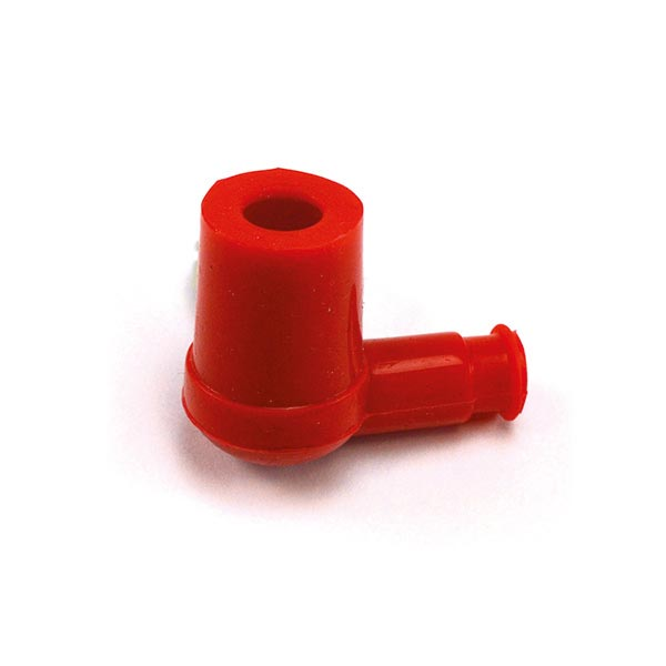 ATTACCO CANDELA ROSSO IN SILICONE C/ANTIDISTURBO PER MOTO SCOOTER