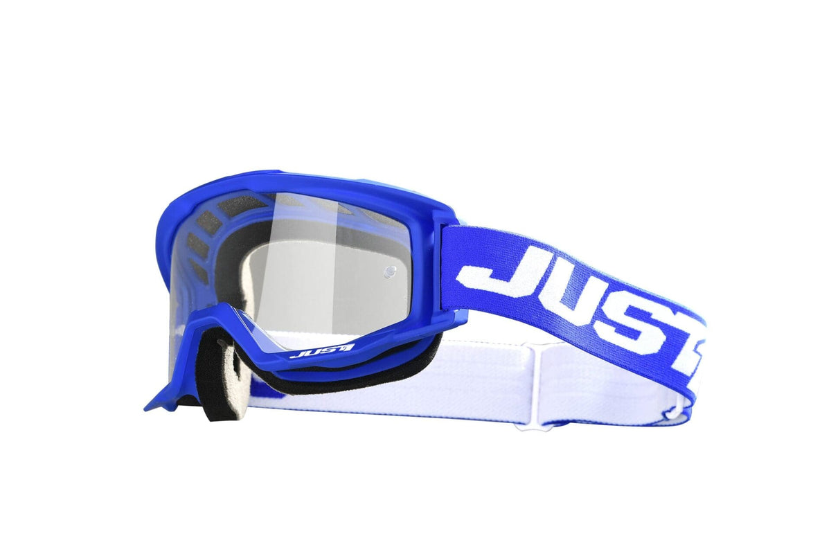 [J1GV-12] MASCHERA JUST1 VITRO BLU BIANCO