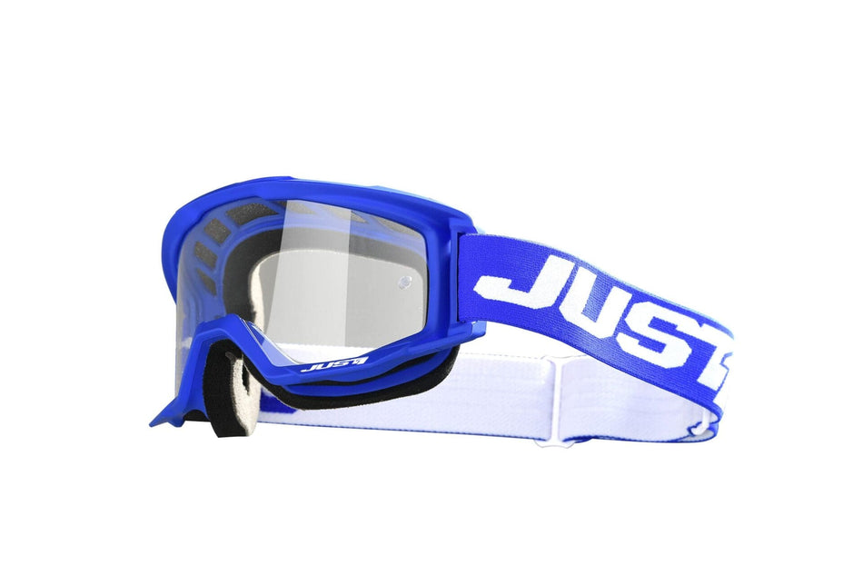 [J1GV-12] MASCHERA JUST1 VITRO BLU BIANCO