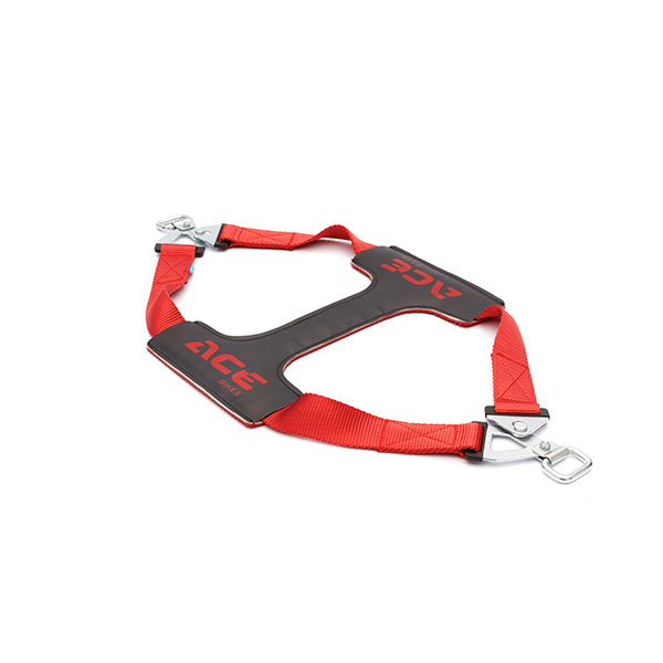 SET CINGHIE DI FISSAGGIO PER RUOTA POSTERIORE TRASPORTO MOTO CARRELLO ACEBIKES