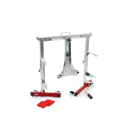 CARRELLO SOLLEVATORE RIPIEGABILE PER TRASPORTO MOTO OFFICINA GARAGE ACEBIKES