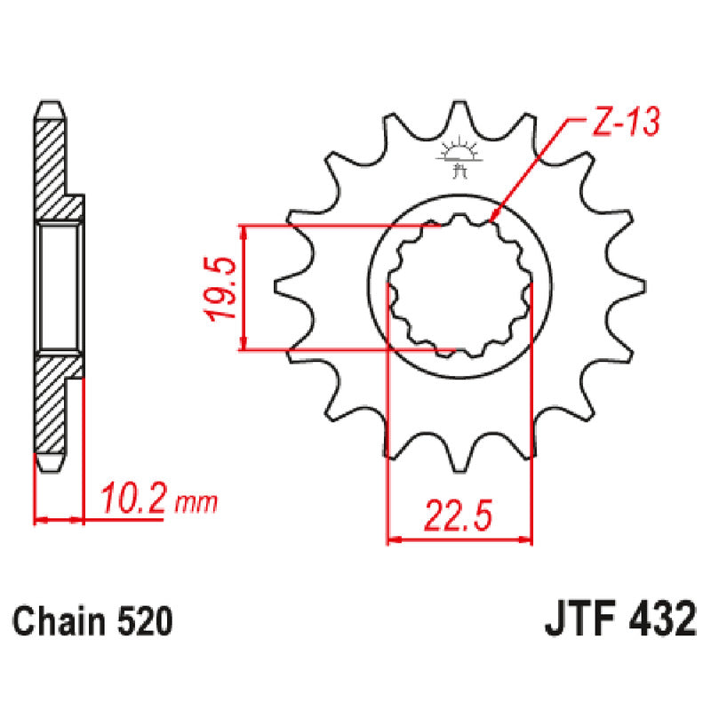 PIGNONE JT 432 Z16 JTF432.16